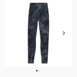 Lululemon Align High waist leggings Dimond Tie Die Graphite Gray